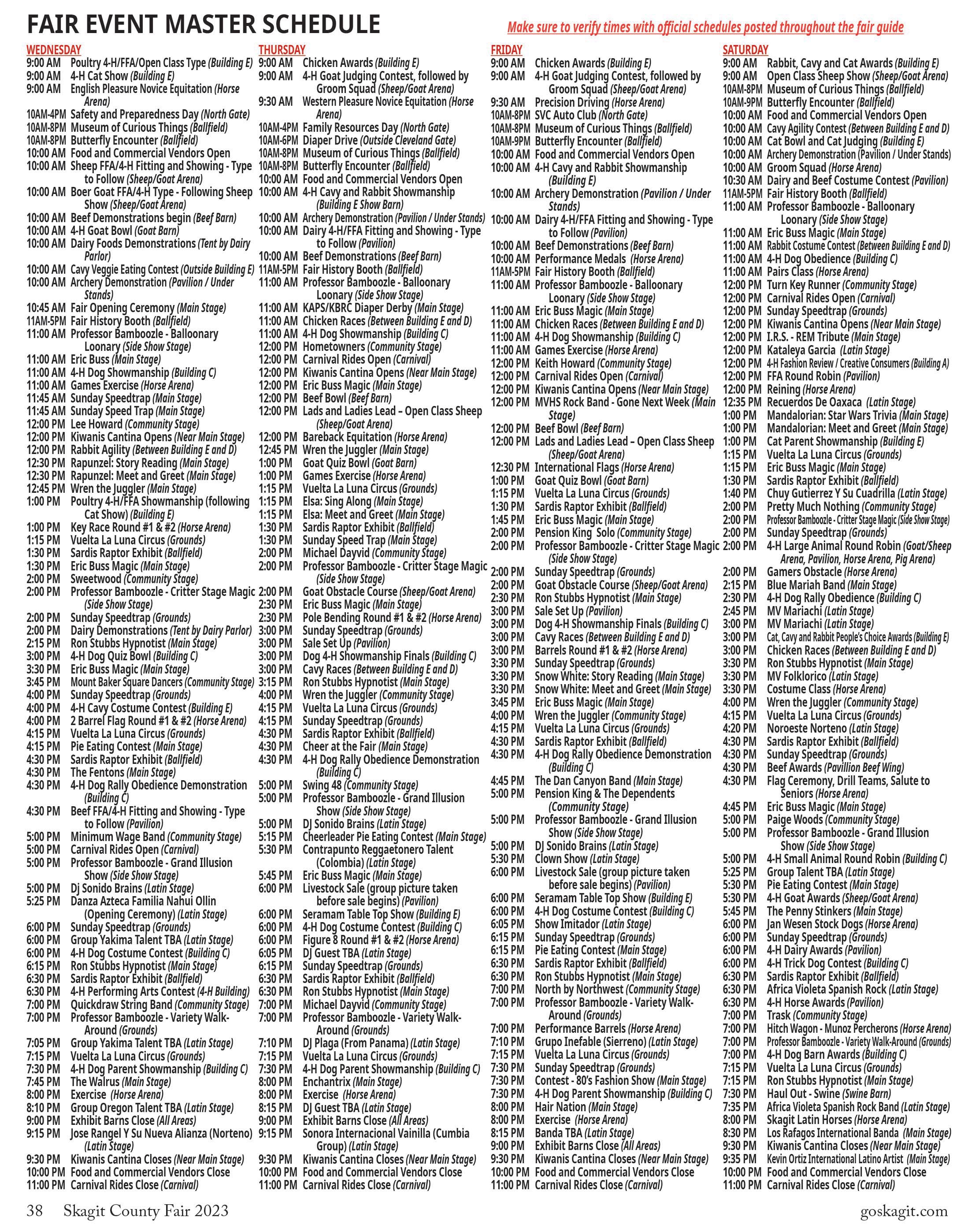 Skagit County Fair Entertainment