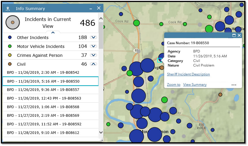 Incident Map Help