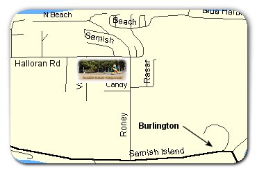 Samish Island Playground Location Map